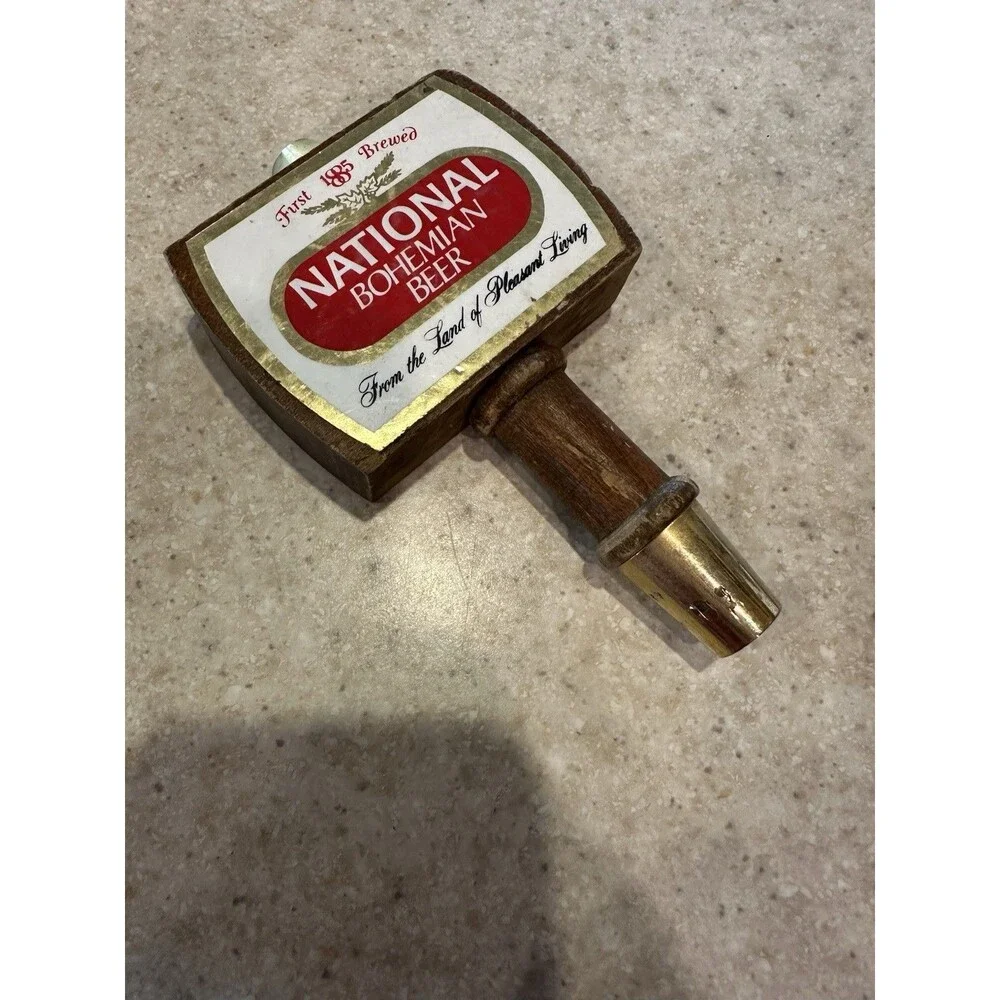Vintage National Bohemian Natty Boh Mini Short Beer Tap Handle Bar Retro MCM